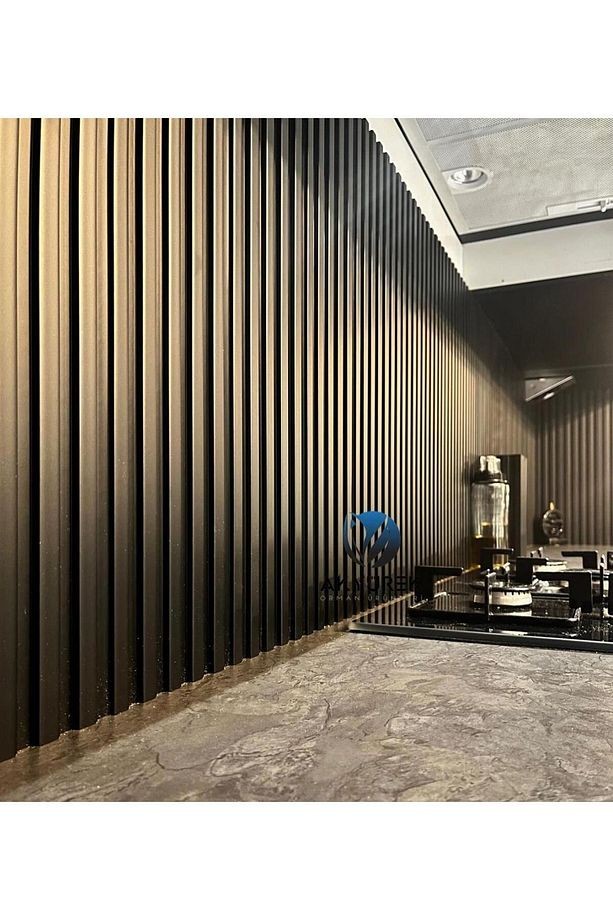 AKYÜREK  LB 3783 SOFT SİYAH DEKOR PROFİL DUVAR KAPLAMA DUVAR PANEL LAMBRİ