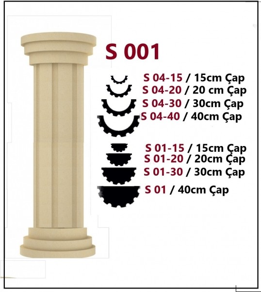 İÇİ  BOŞ SÜTUNLAR S - 04 / 25 25x12,5