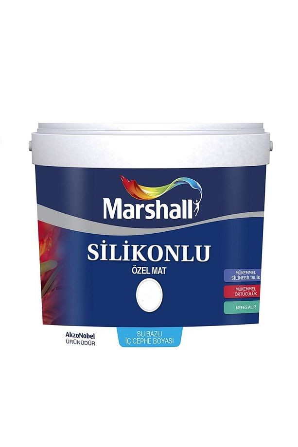 Silikonlu Özel Mat Iç Cephe Duvar Boyası 15 Lt 20 Kg - Damla Sakızı