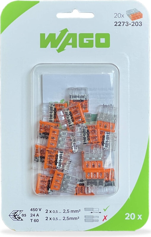 2273-203 Kollu Birleştirme Konektörü 20 li