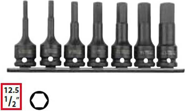 C68-RH07 1/2" Allen Uçlu Havalı Lokma Takımı