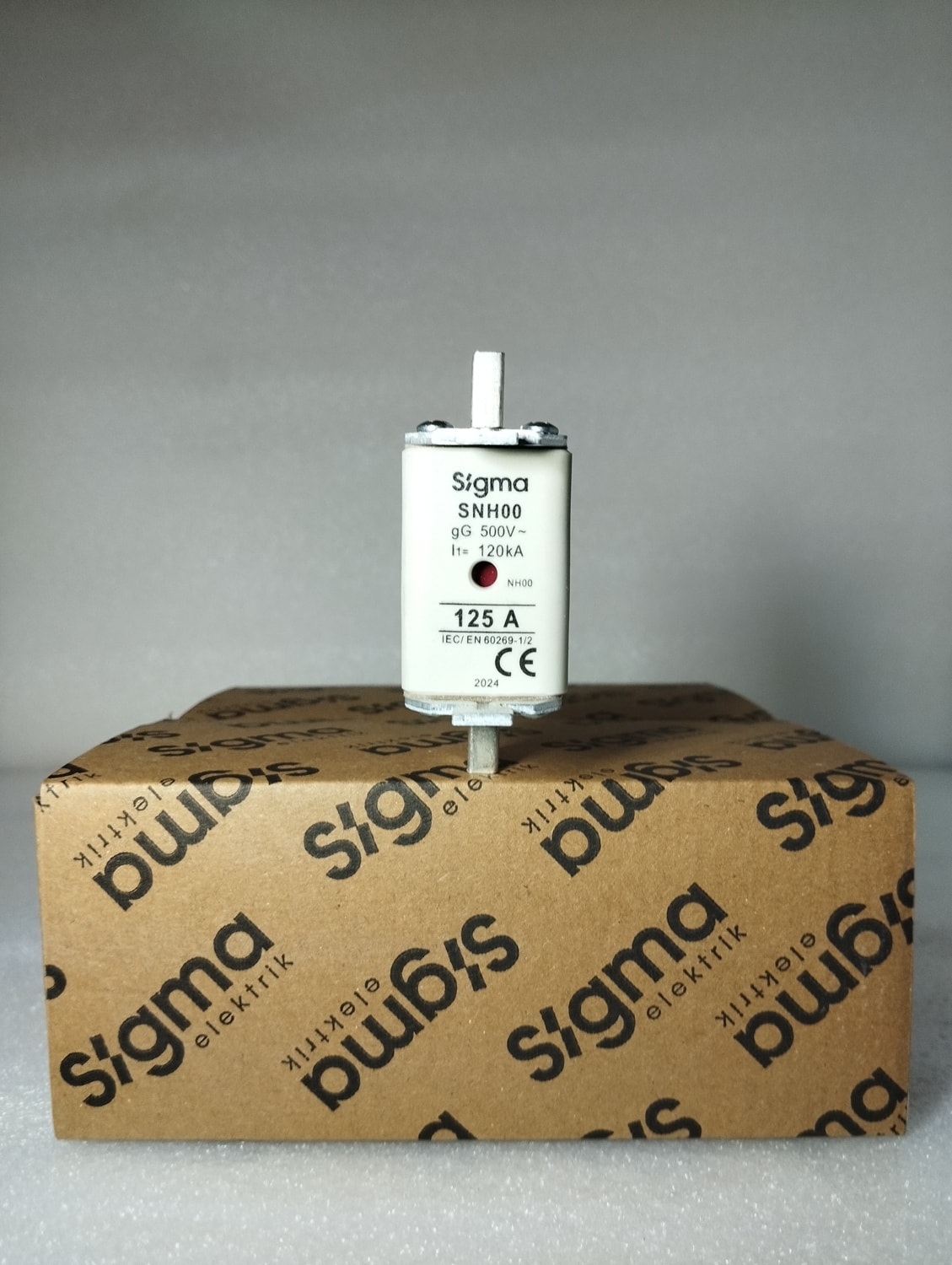 SNH00I0160 Çift Göstergeli Bıçaklı Sigorta 125A 120kA