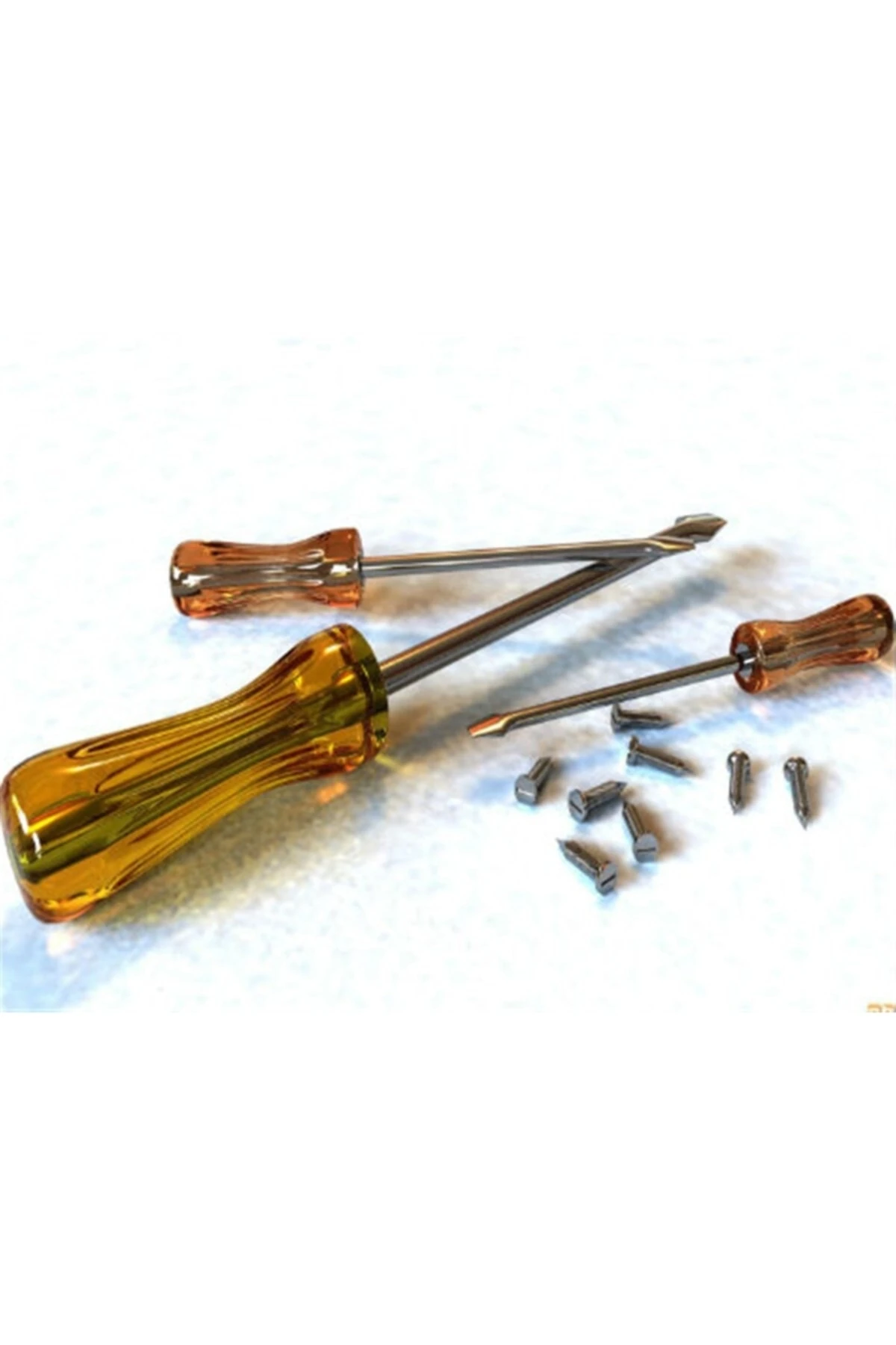 2 Adet Elektrik Kontrol Kalemi Düz Uçlu Tornavida