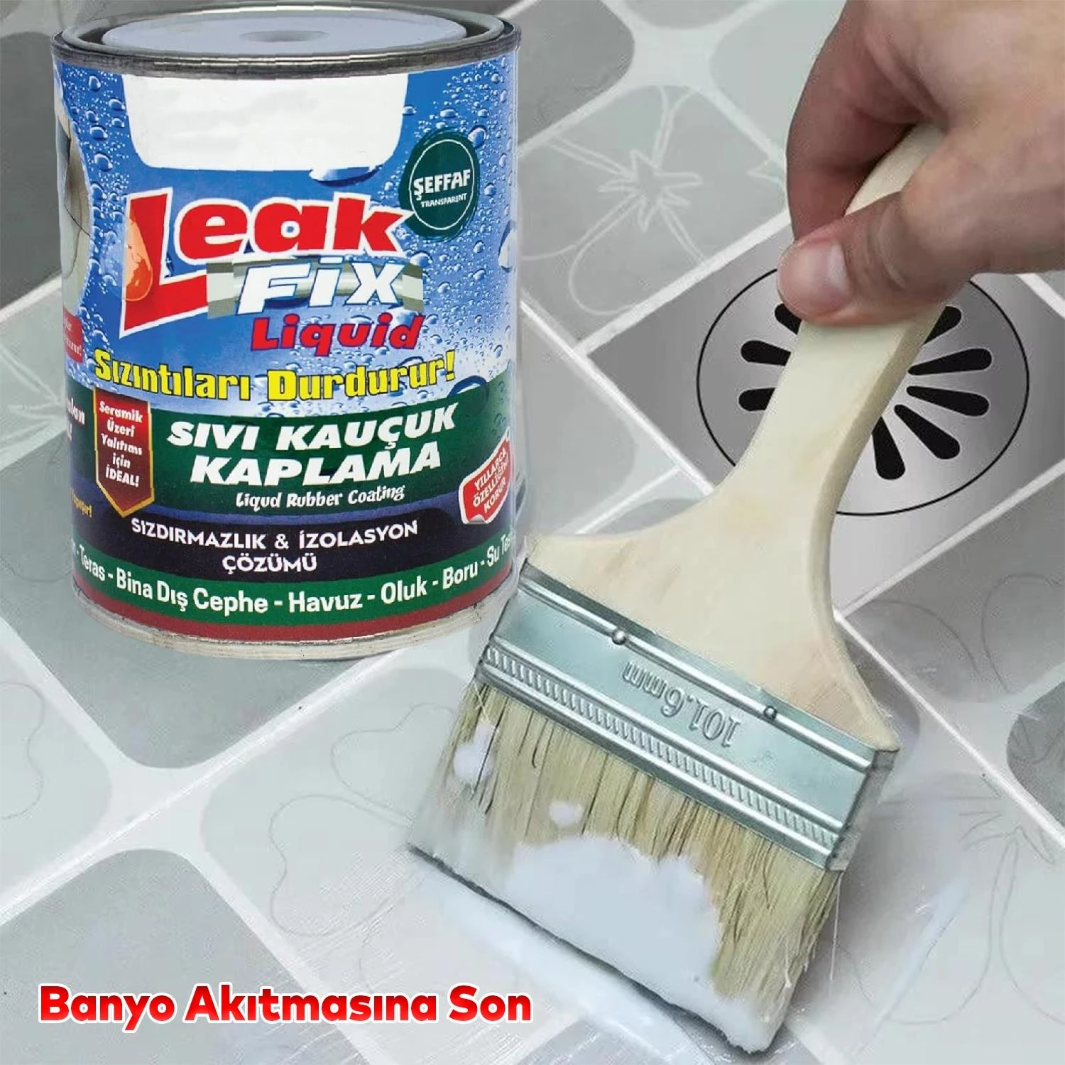Şeffaf Leak Fix Liqid Su Sızıntı Durdurucu Sıvı Kauçuk Kaplama Izalasyon Sızdırmaz Yalıtım 700 gr