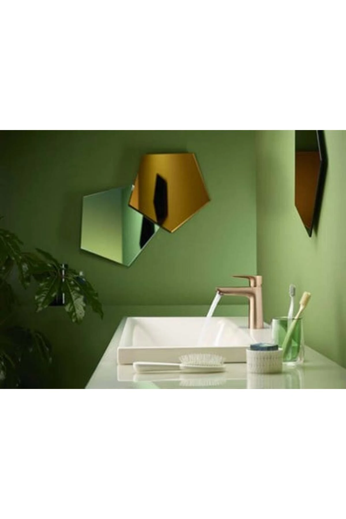 TALİS E TEK KOLLU LAVABO BATARYASI MAT ALTIN