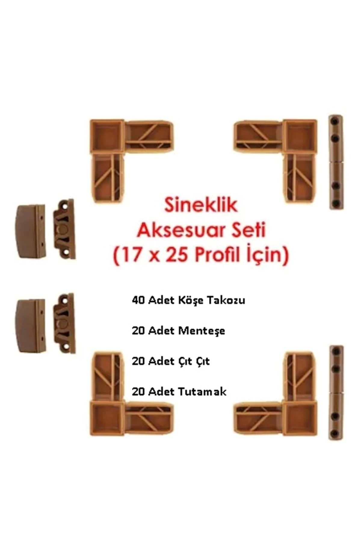 Pvc Sineklik Aksesuar Set 10 Adet Sineklik Aksesuar Set Kapı Pencere Aksesuar Altınmeşe