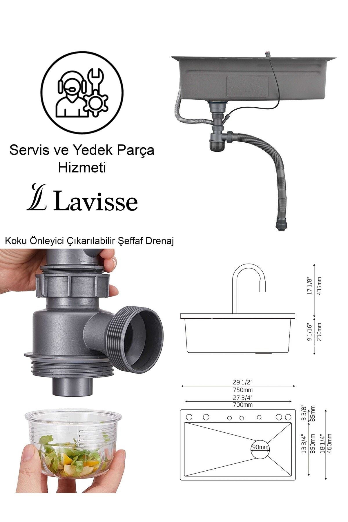 Focus Akıllı Eviye Fonksiyonlu Teknolojik Mutfak Evyesi