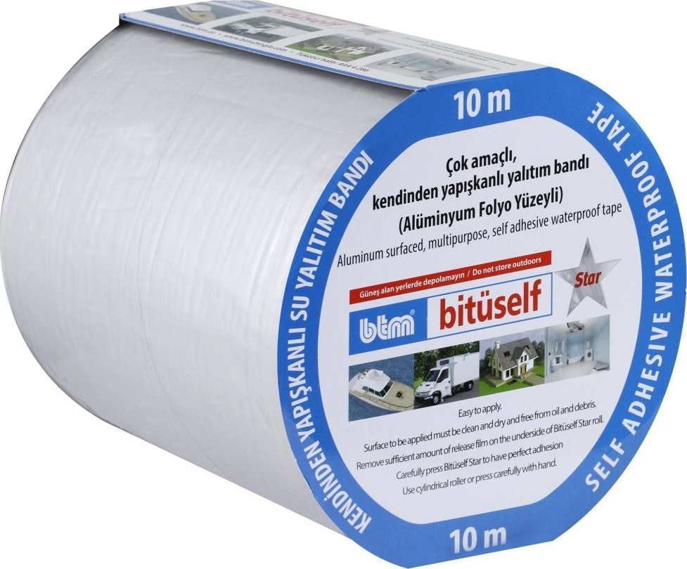 OZKUVVET Folyolu Oto Ses Su Yalıtım Bantı Bandı 15 cm (Pütürsüz)