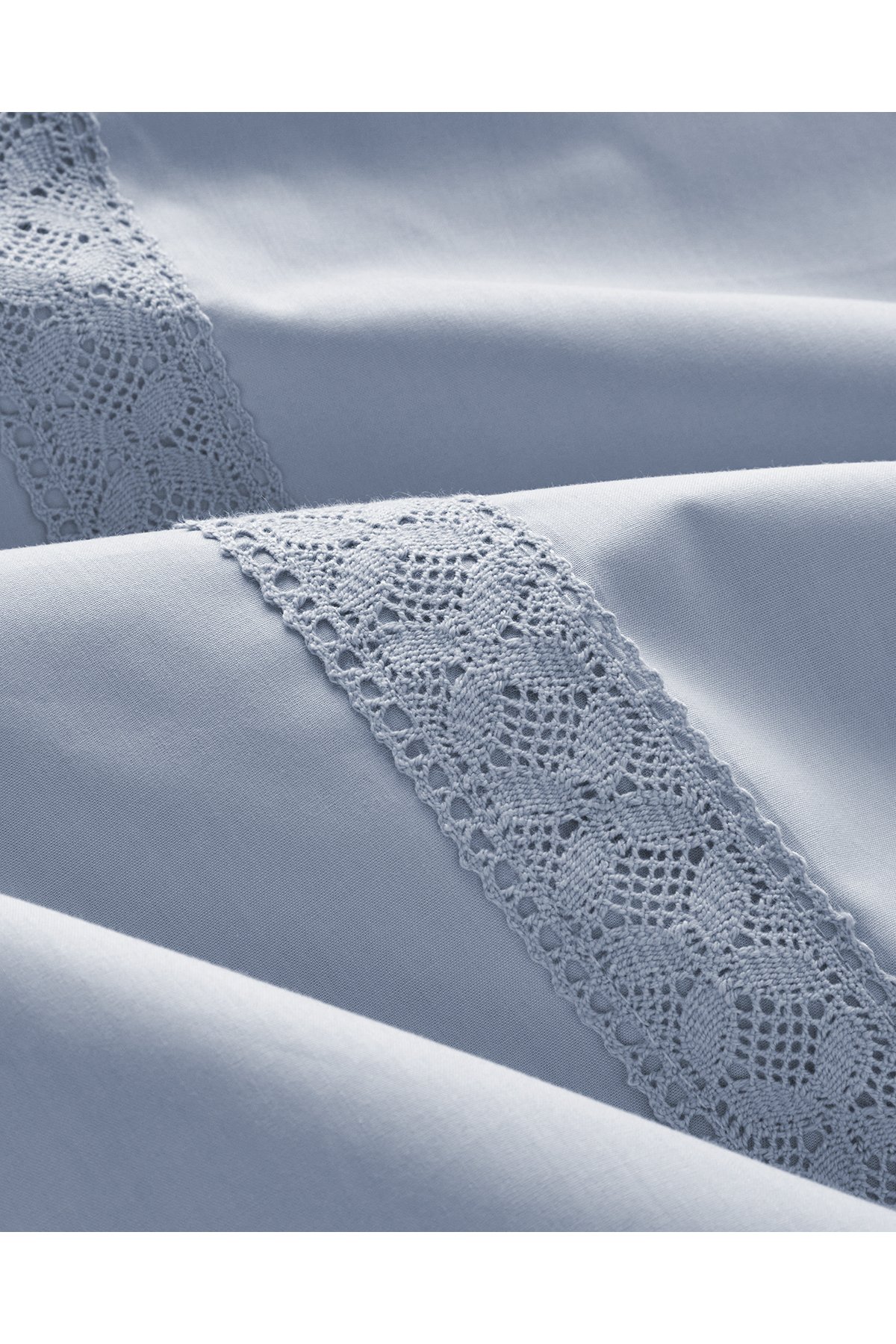 Lace Elegance Kopanakili Perkal Çift Kişilik Nevresim Takımı 200x220 cm Lila