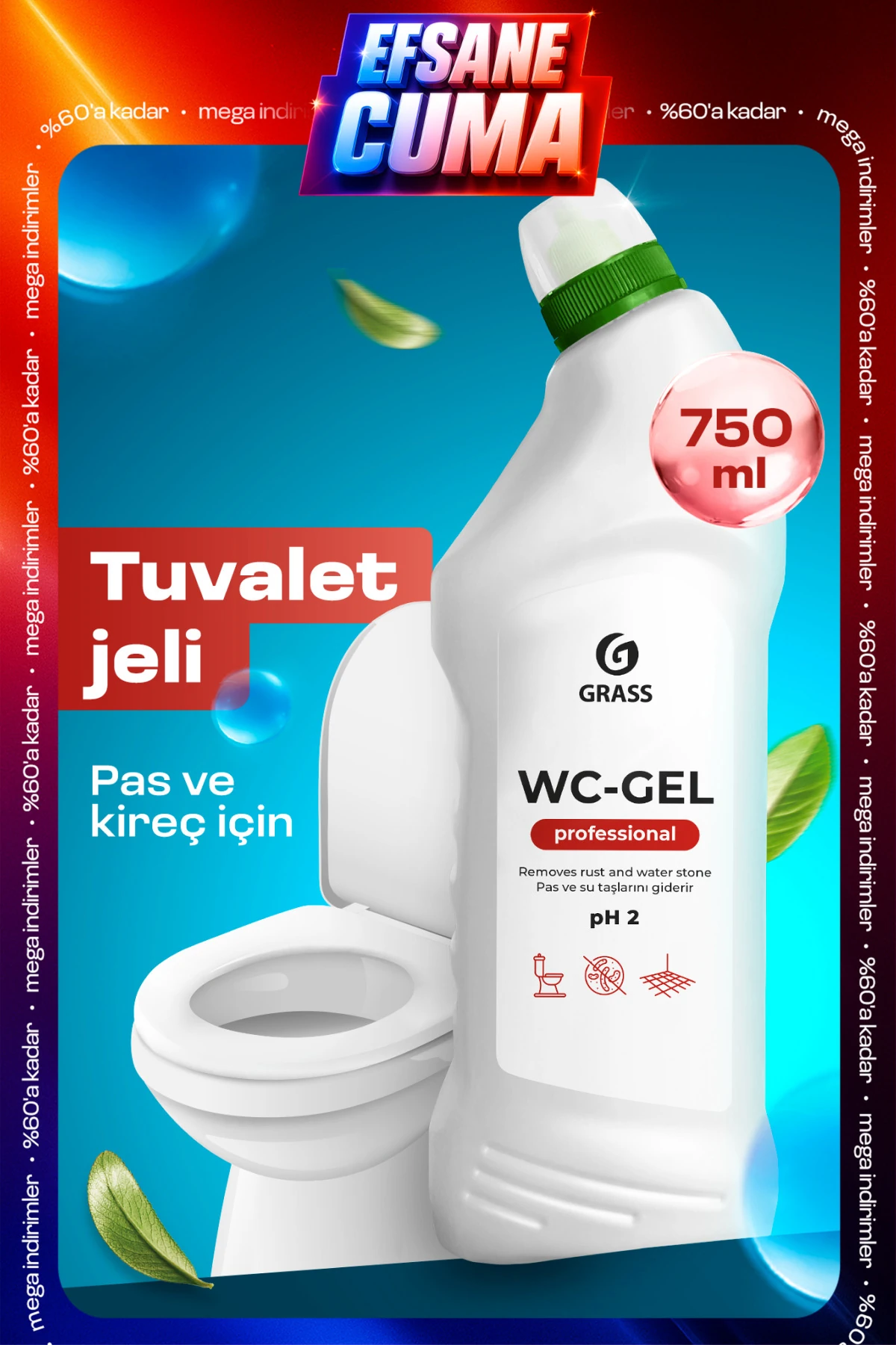 Dıgger Gel Turbo Hijyenik Gider, Lavabo Açıcı (750 ML)