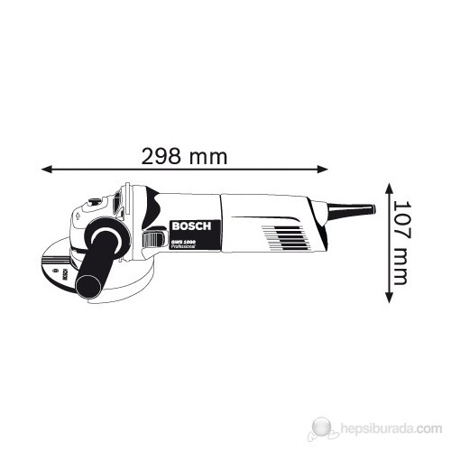 GWS 1000 115mm Profesyonel Avuç Taşlama 1000 Watt