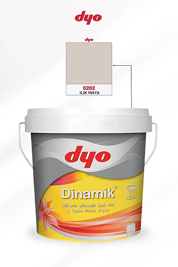 Dinamik Silikonlu Silinebilir İpet Mat İç Cephe Boyası | 2,5L - 7,5L - 15L