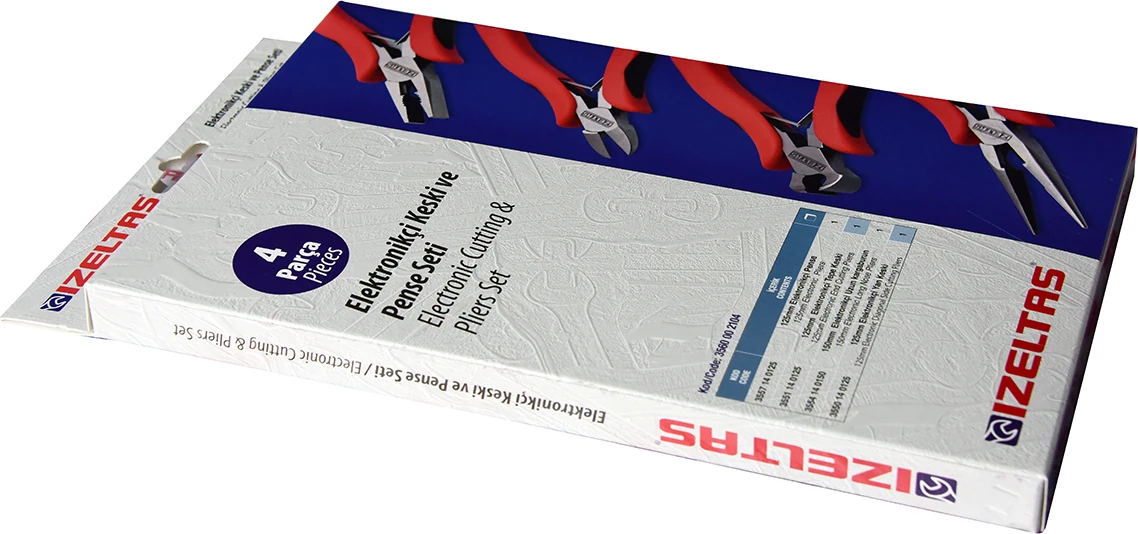 -3560002104-4 Parça Elektronikçi Keski ve Pense Seti