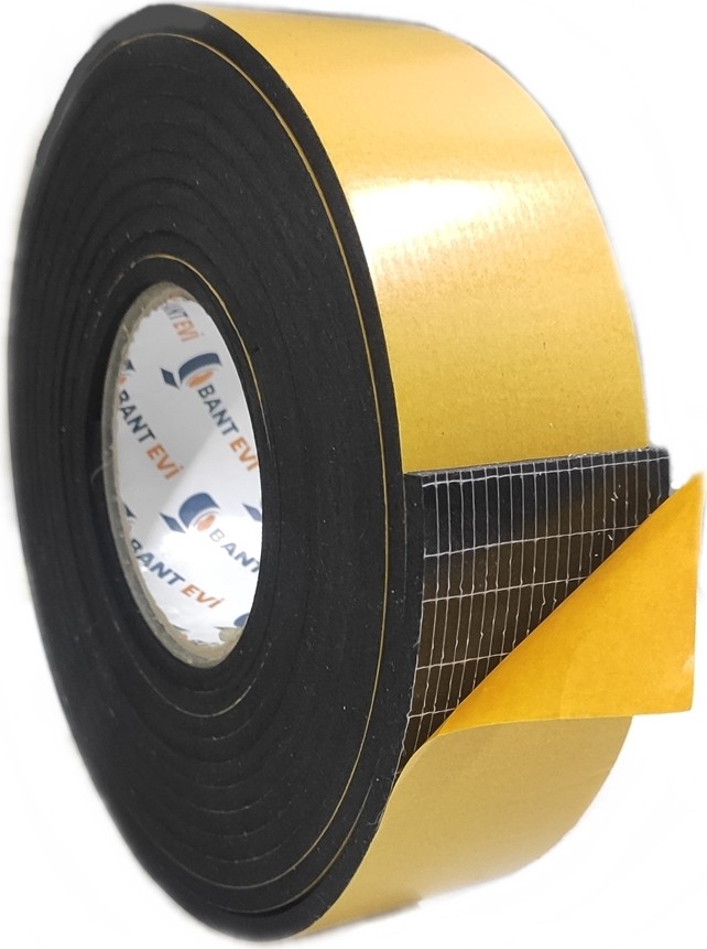 Epdm Kauçuk Sünger 5mm Kalınlık, 100x100cm Kendinden Yapışkanlı Kauçuk Yalıtım Bandı