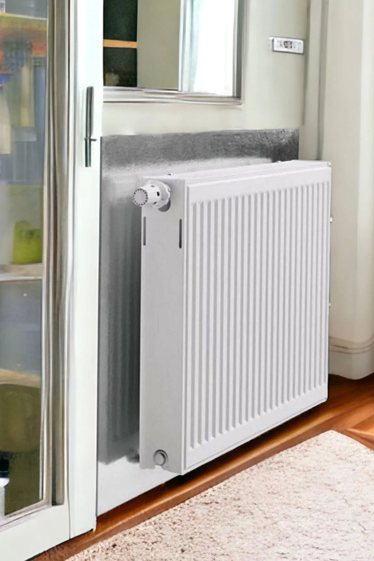 4 Adet Petek Arkası Yalıtım Levhası Alüminyum Folyo Radyatör Peteği İzolasyon Ev Isı Tasarruf