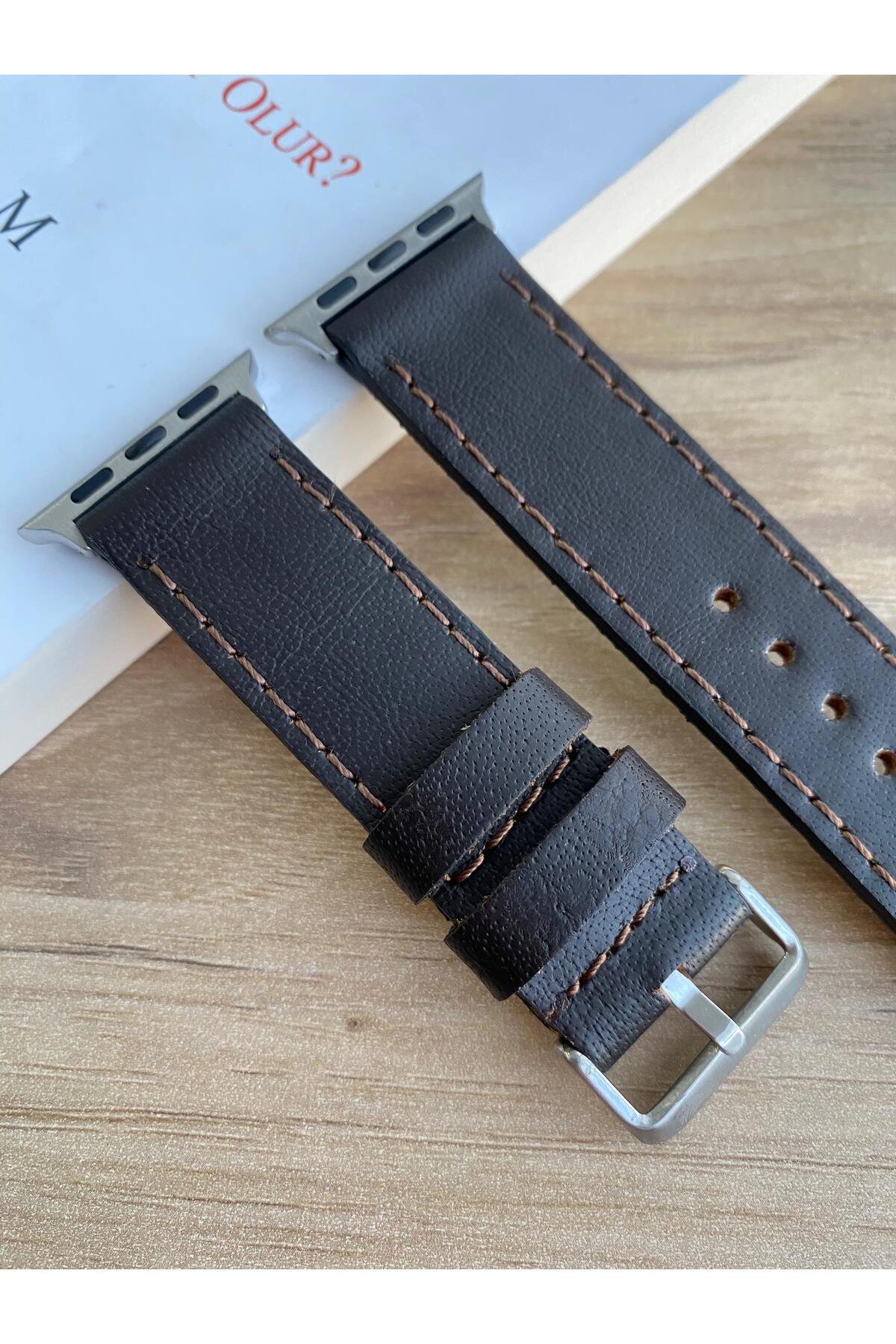 38mm ve 40mm Uyumlu Gerçek Deri Akıllı Saat Kordonu. Gerçek Deri Akıllı Saat Kordonu.