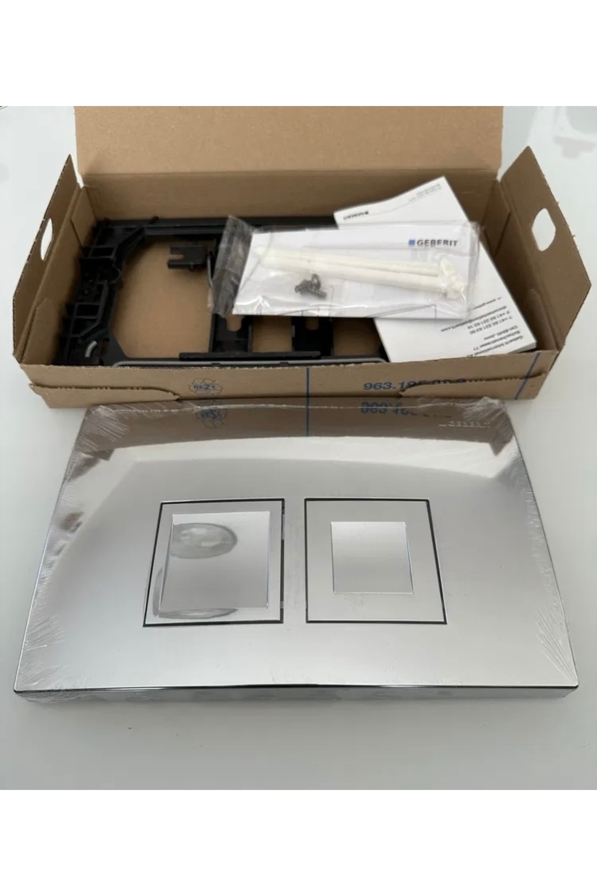 Delta 50 Gömme Rezervuar Parlak Krom Kumanda Panel Kapağı