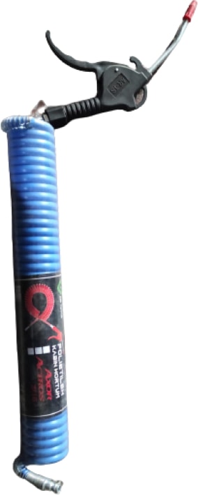 Snc  5 Metre Plastik Tabancalı Polietilen Spiral Hava Hortumu Yerli