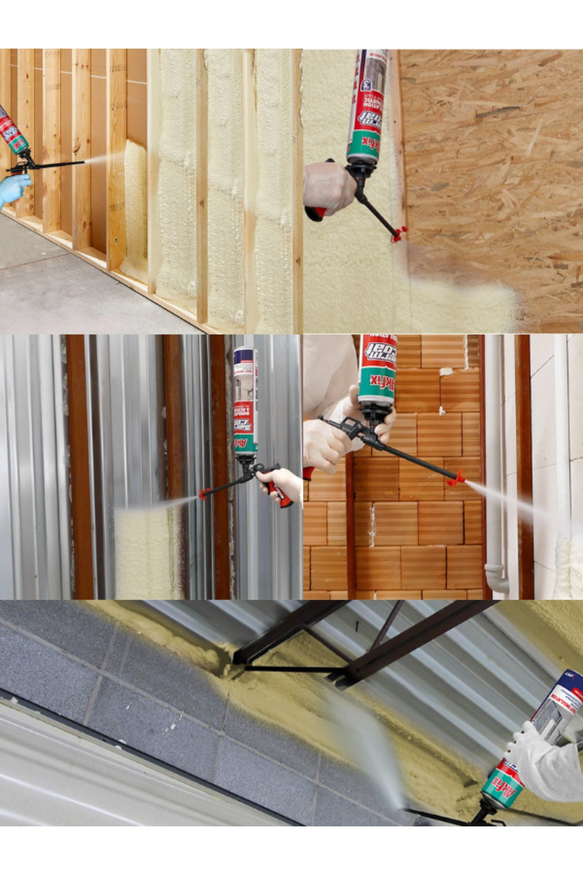 Thermcoat Poliüretan Isı Ve Ses Yalıtım Köpüğü 6 Ad. Tabanca Ve Temizleyici Hediye