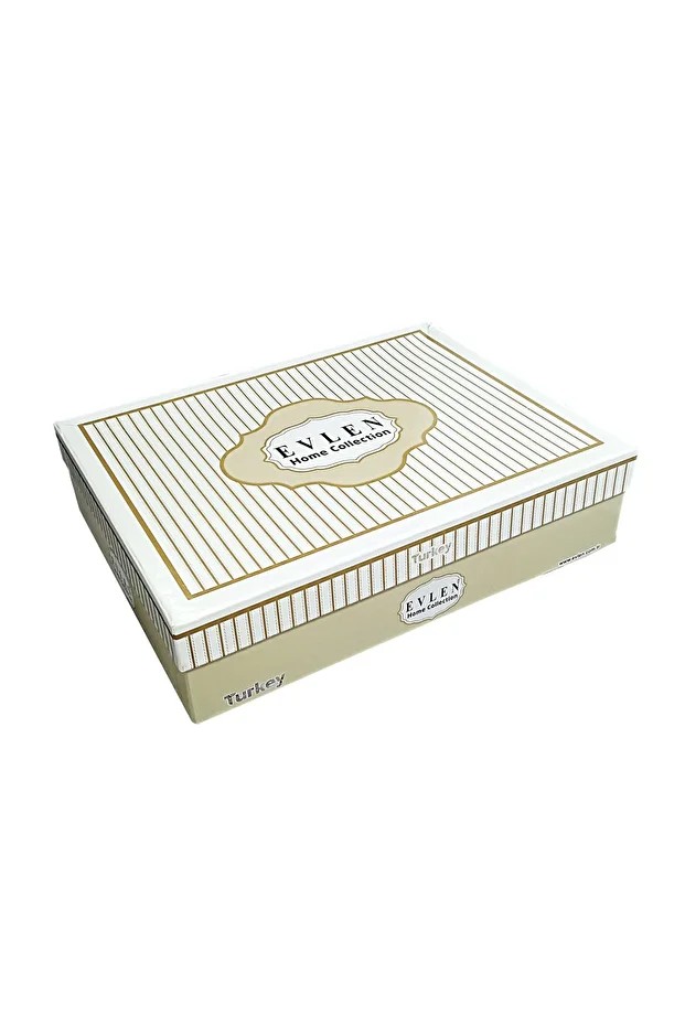 Elegan %100 Pamuk Nevresim Takımı Çift Kişilik (4 Parça)