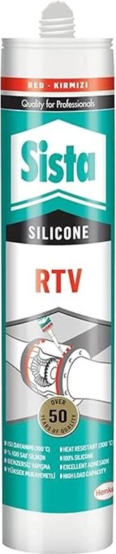 Rtv Silikon, Yüksek Sıcaklık Asetik Silikon Mastik, Yüksek Isıya Dayanıklı Kırmızı Silikon