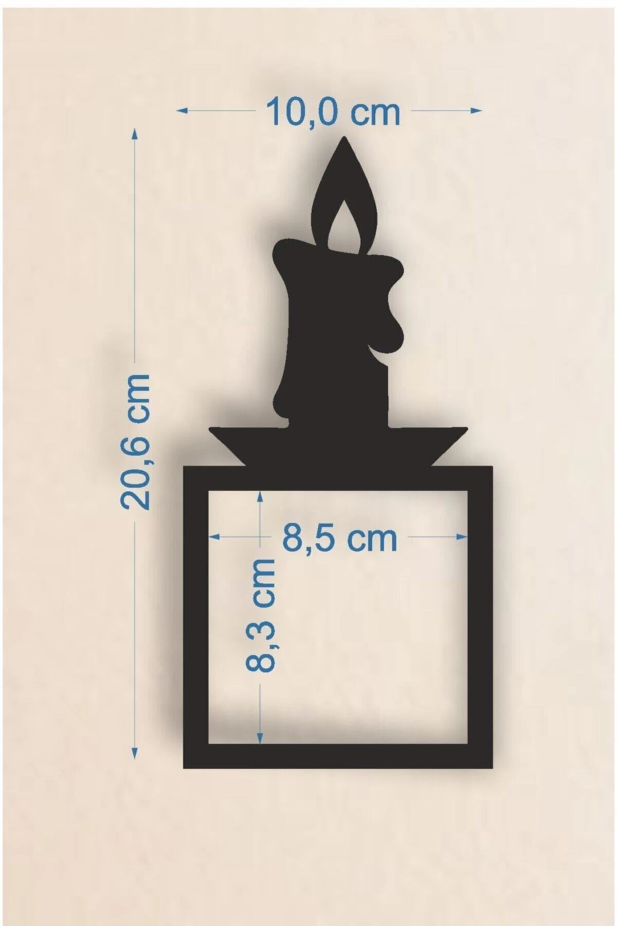 Mum Temalı Ahşap Priz-anahtar Çerçevesi