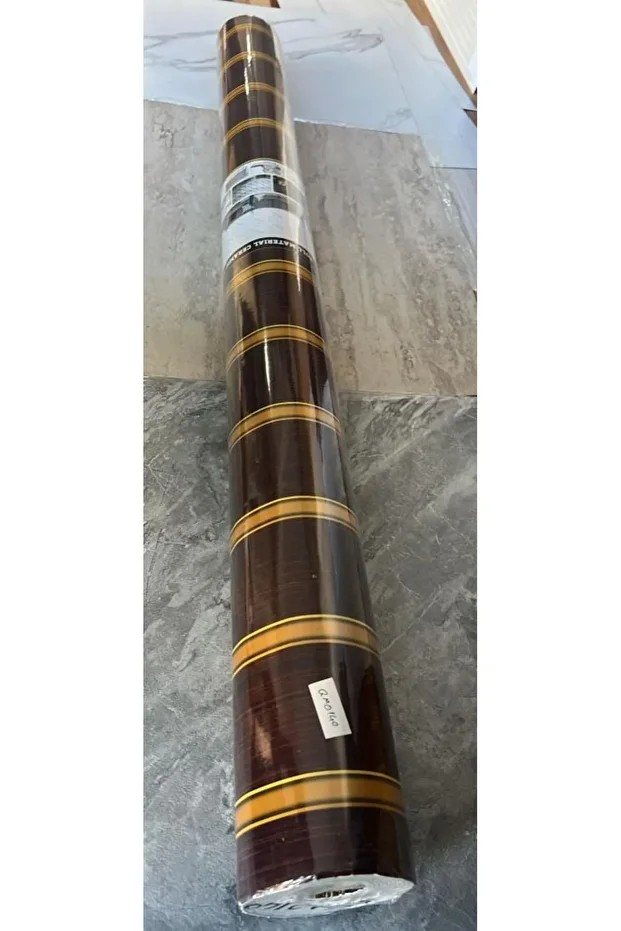120cmx300cm Tek Parça Yapışkanlı Rulo Gold Çizgili Eskitme Parlak Duvar Paneli Kağıdı Pendik QM0140