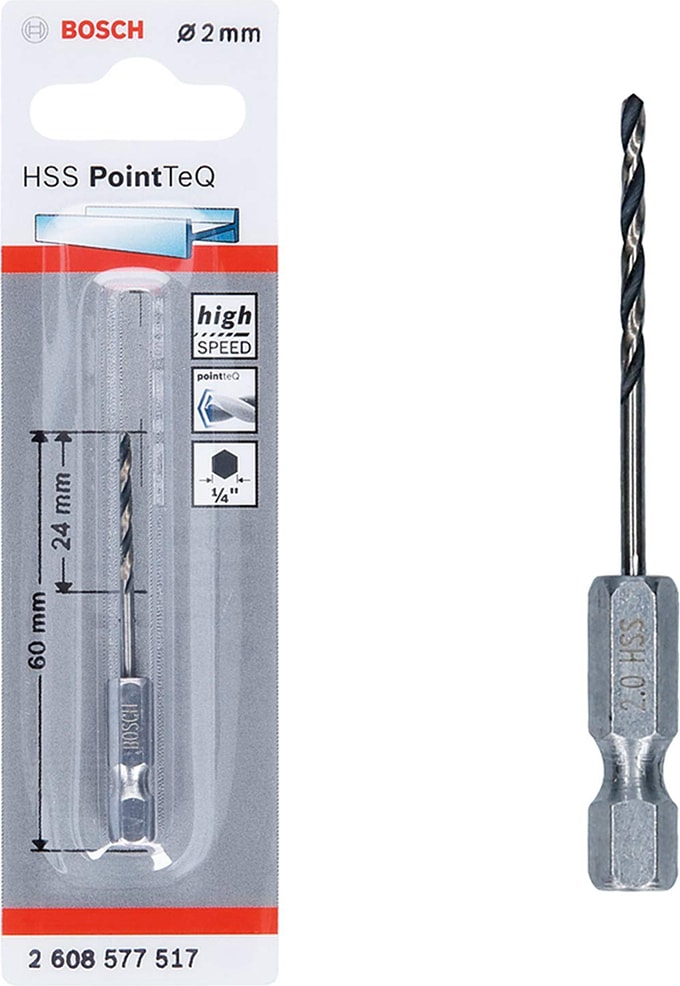 BOSCH Hss Point Teq Hex Metal Matkap Ucu 2mm - 2608577517