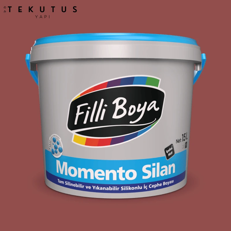 Momento Silan Silikonlu Iç Cephe Boyası 15 L Cİ-7115 / 790 Osmanlı Kırmızısı