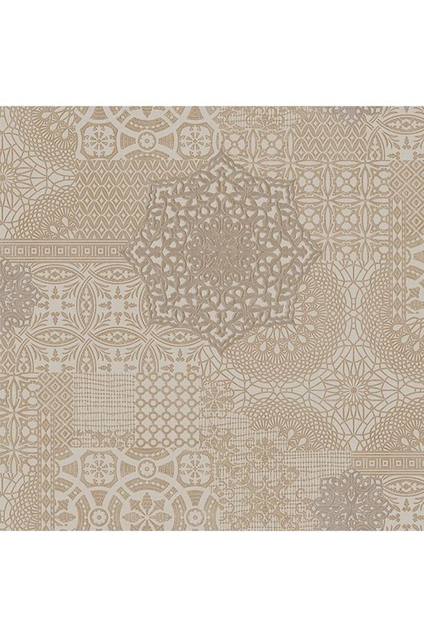 Dante 1409-4 Geometric Damask Desen Duvar Kağıdı (gri)