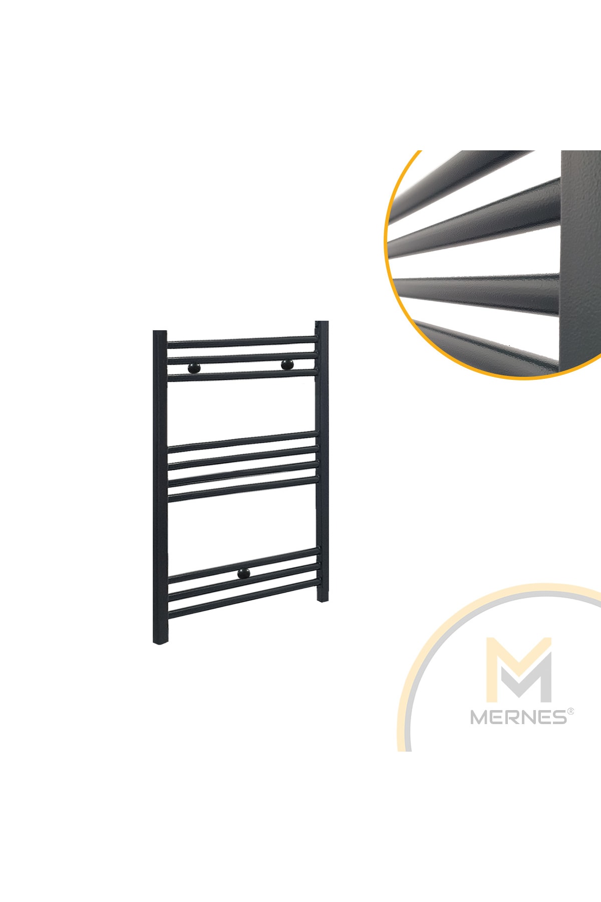 600x700mm Havlupan Radyatör Antrasit Renk 10 Borulu Mna6710 Boru Çapı 21mm.