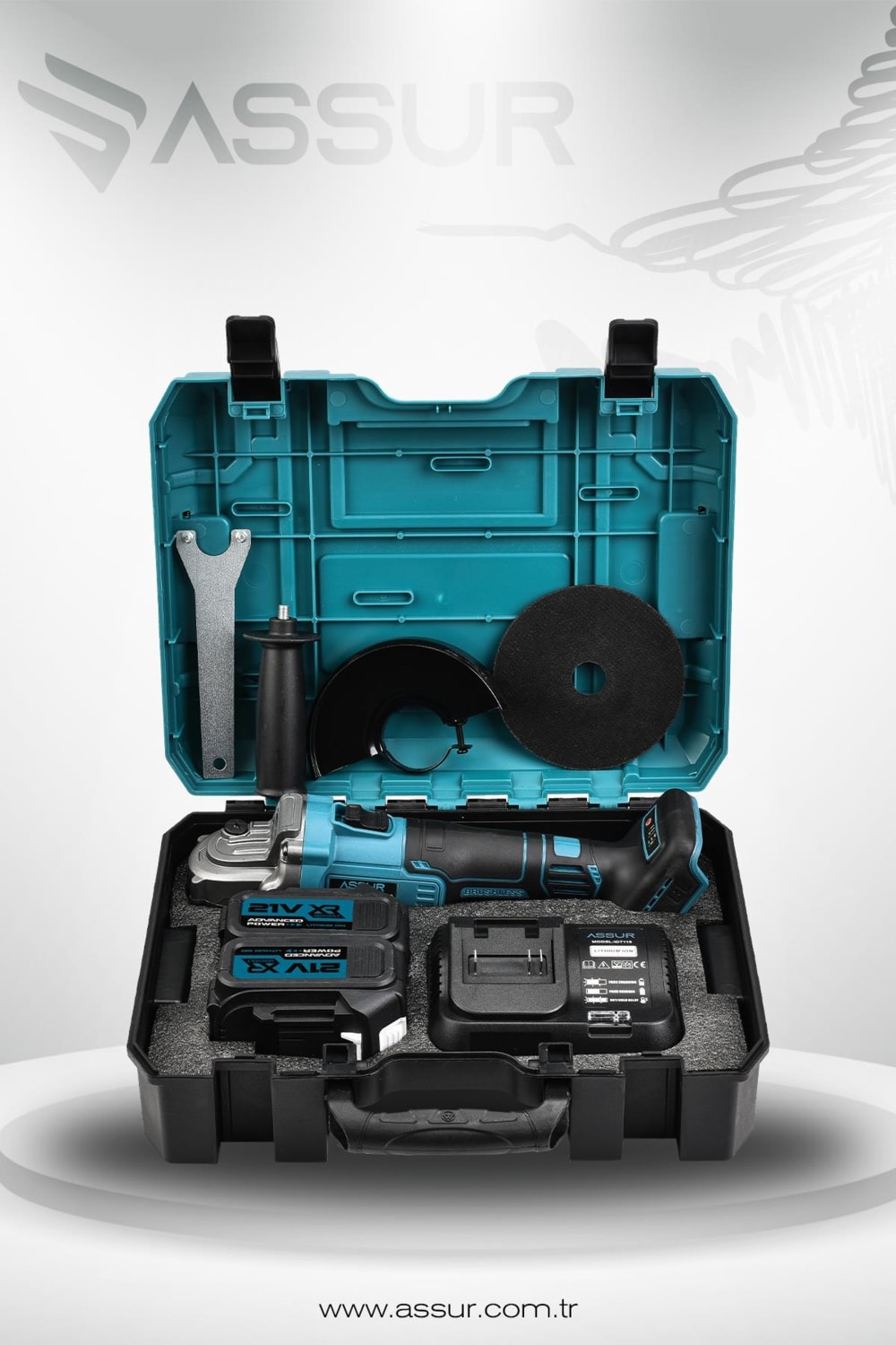 21V Çift Akülü 125mm Kömürsüz Şarjlı Taşlama
