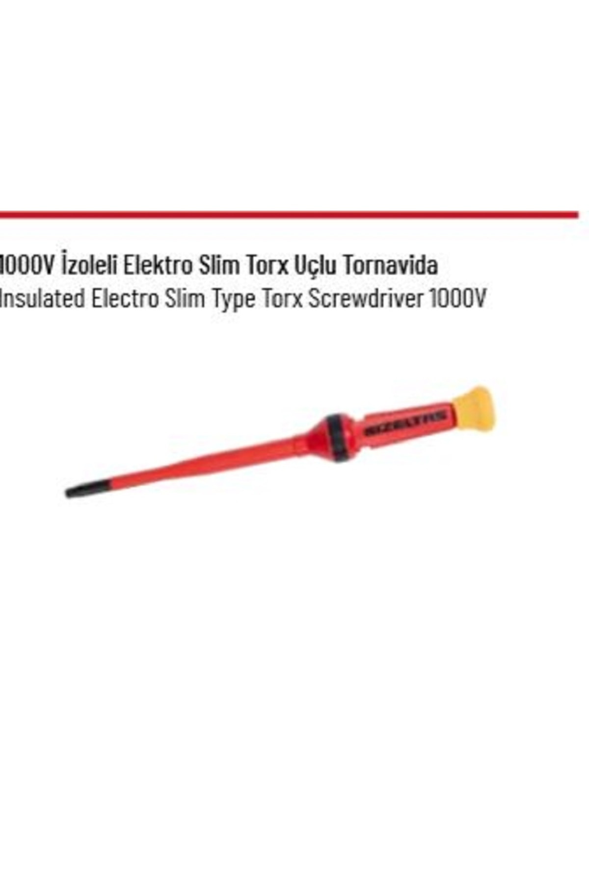 İZELTAŞ İZELTAŞ 1000 V İZOLELİ ELETROSLİM TORX UÇLU TORNAVİDA T20