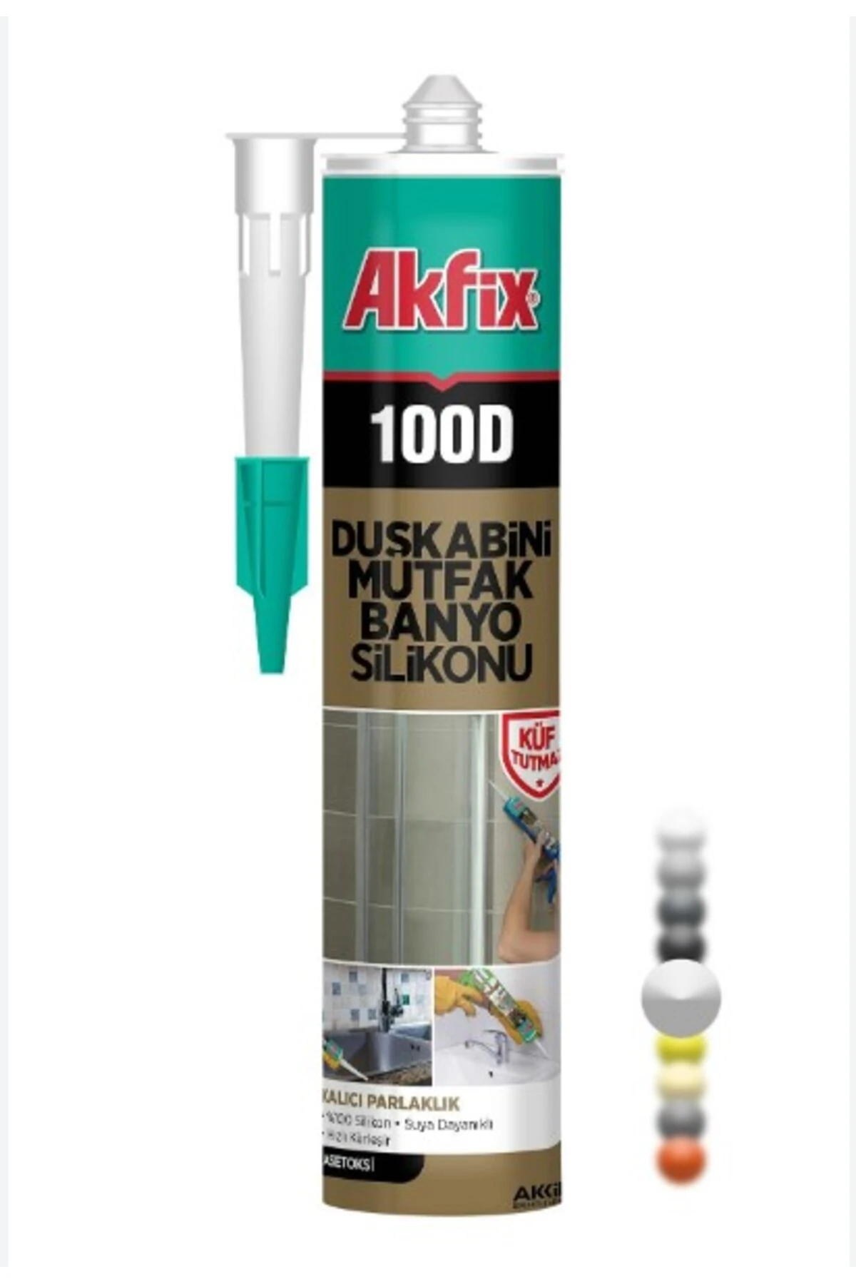 AKFİX DUŞAKABİN SİLİKONU ŞEFFAF 280 ML