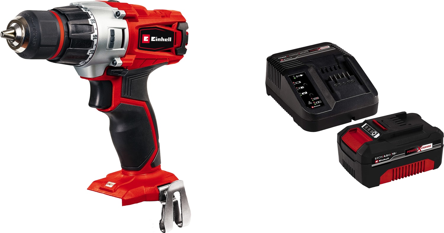 EİNHELL Te-Cd 18/2 Li Akülü Matkap + 18V 4 Ah Starter Kit