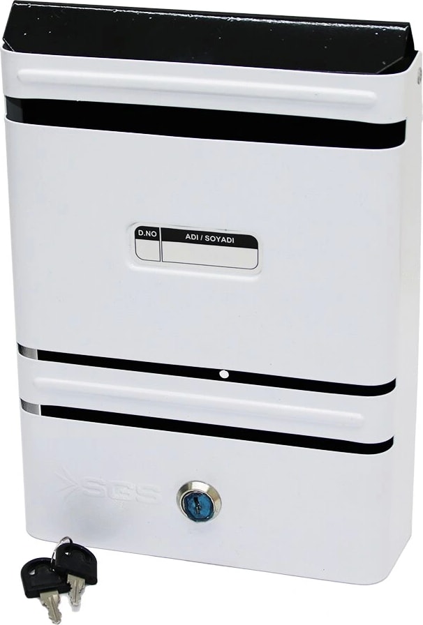 Metal Beyaz Posta Kutusu (5047)