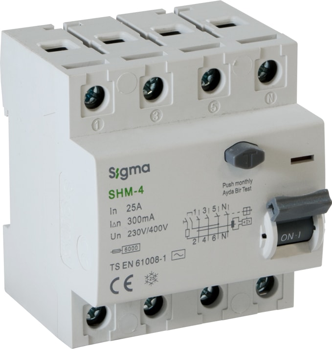 4X40A 30MA 6ka Kaçak Akım Koruma Şalteri