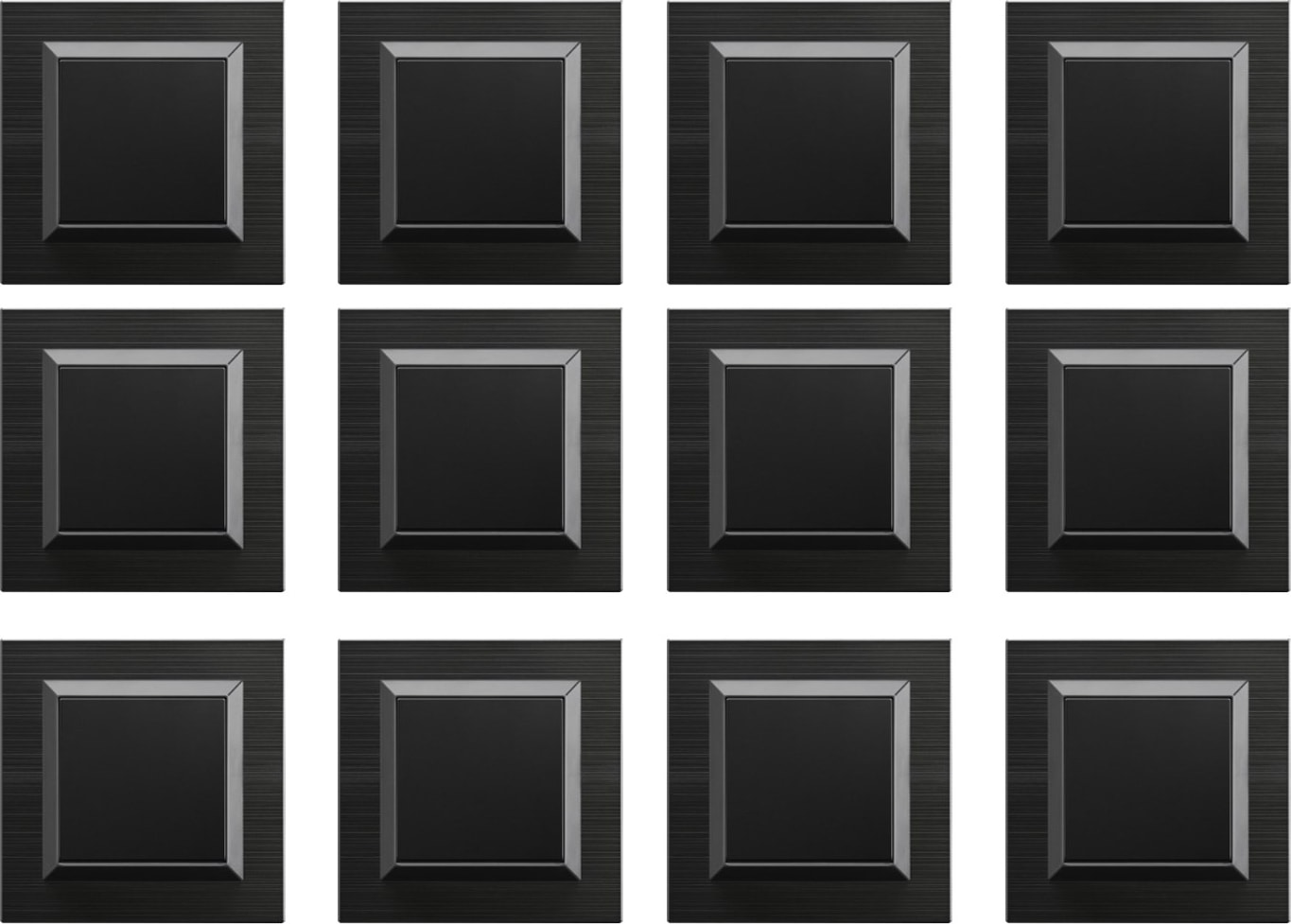 Quantum Siyah Anahtar 12'li Paket (Çerçeve Dahil)