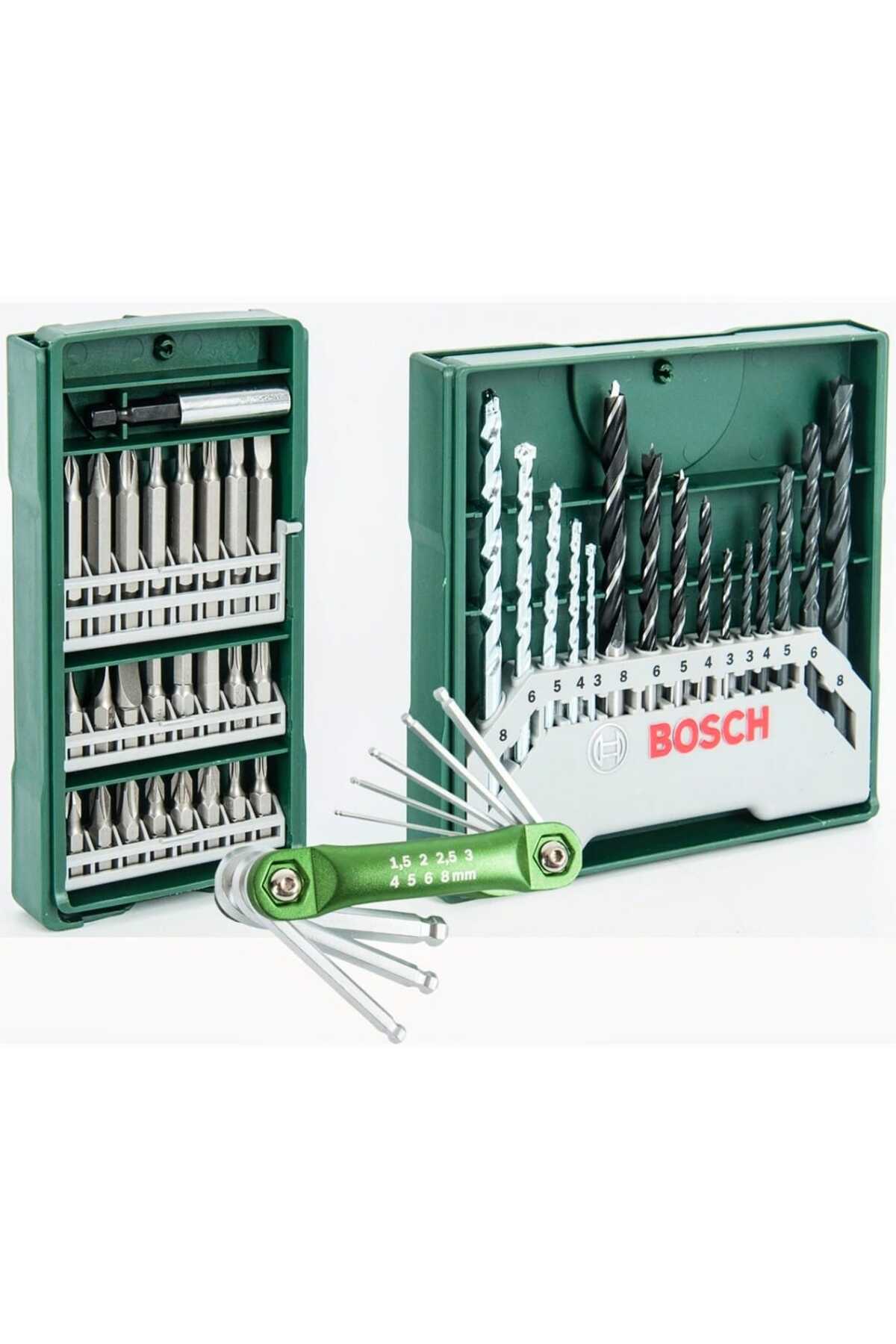 BOSCH GSB 120-LI 2 AH Akülü Darbeli Delme Vidalama(TEK AKÜ),  41 Parça Allen Takımı ve Metre