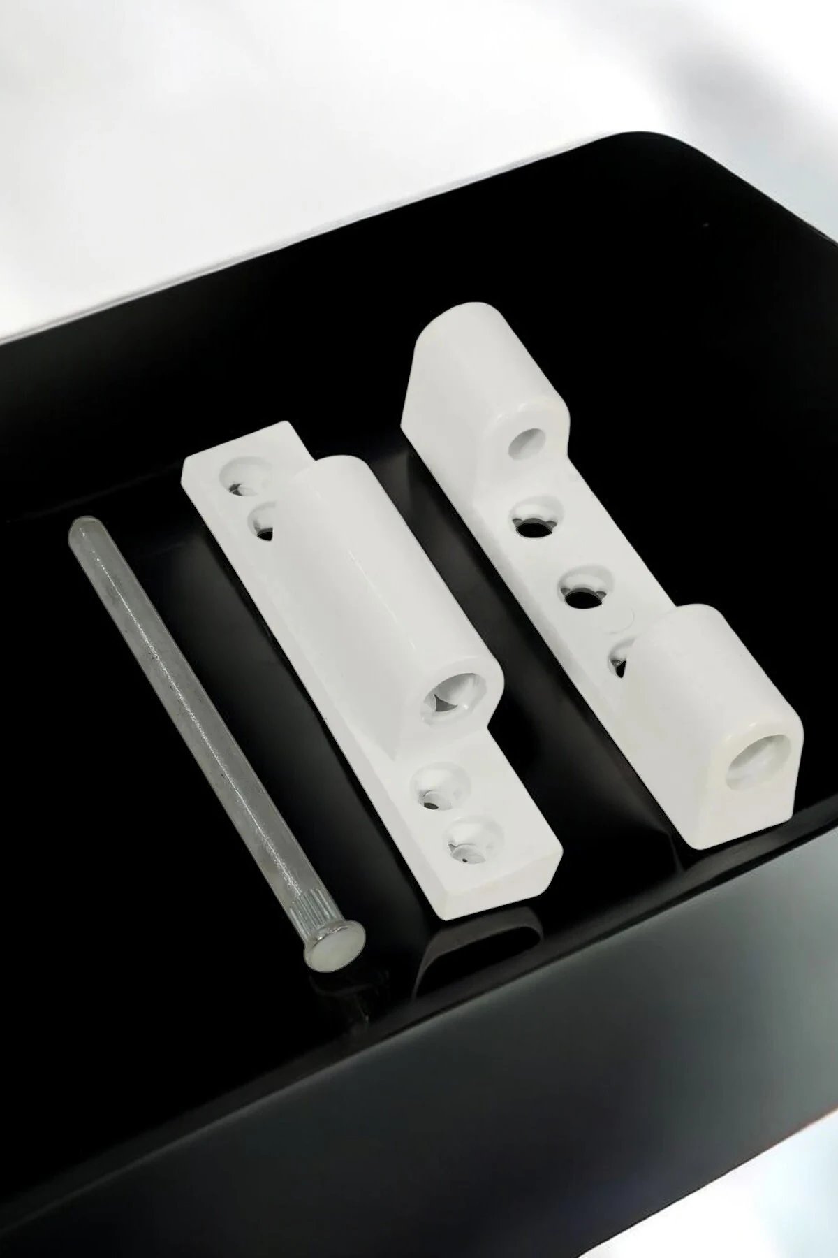 ( 2 Adet ) Kırılmaz Menteşe Seti 90 Mm | 2 Adet Pvc Pimapen Plastik Kapı-pencere Menteşesi