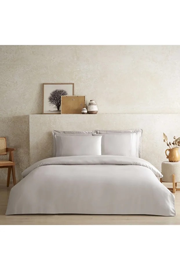 X TENCEL™ Lyocell Çift Kişilik Nevresim Kılıfı Bej