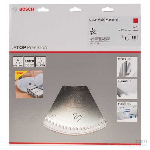 BOSCH - Best Serisi Hassas Kesim Çoklu Malzemeler İçin Daire Testere Bıçağı - 305 X 30 X 2,3 Mm, 96 Diş