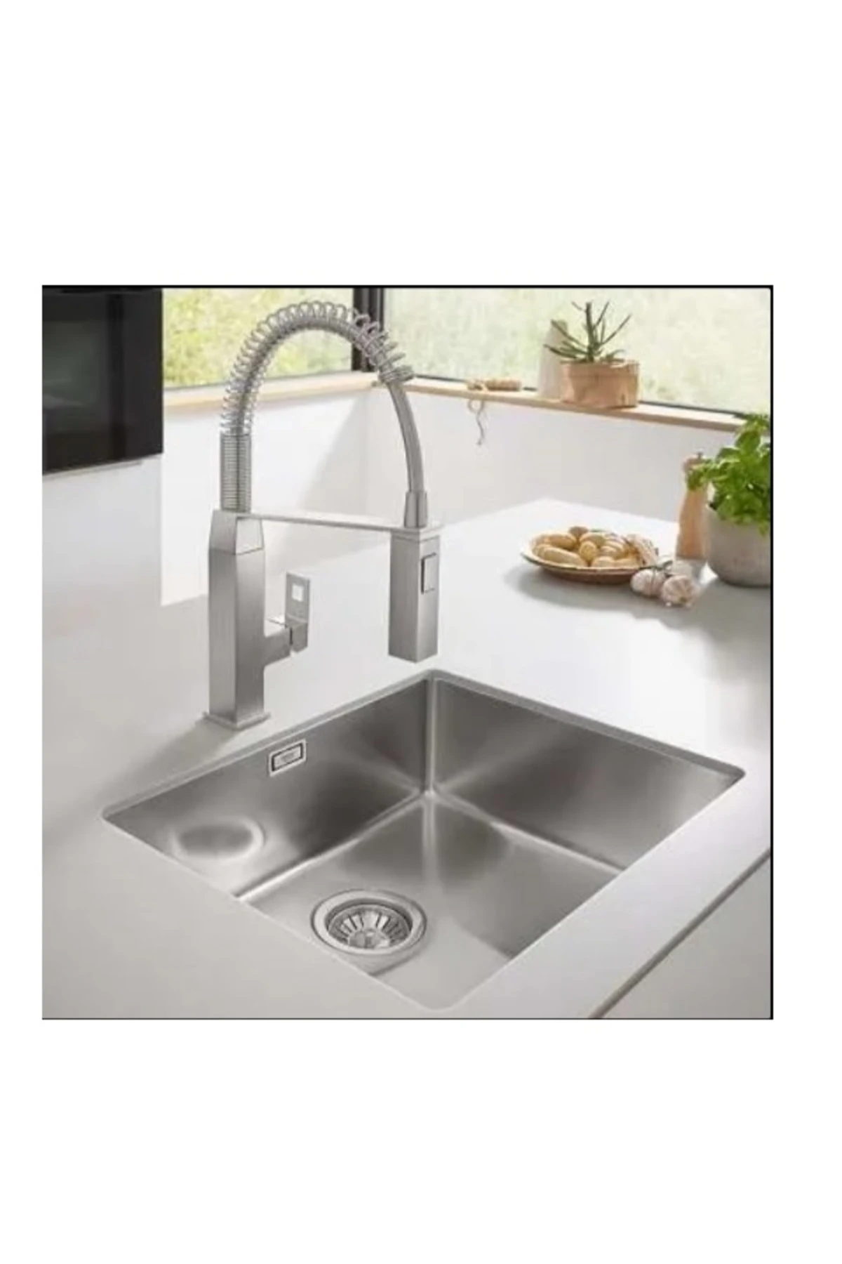 VİVİANO 40x50 CM 1 MM R15 PASLANMAZ ÇELİK EVYE