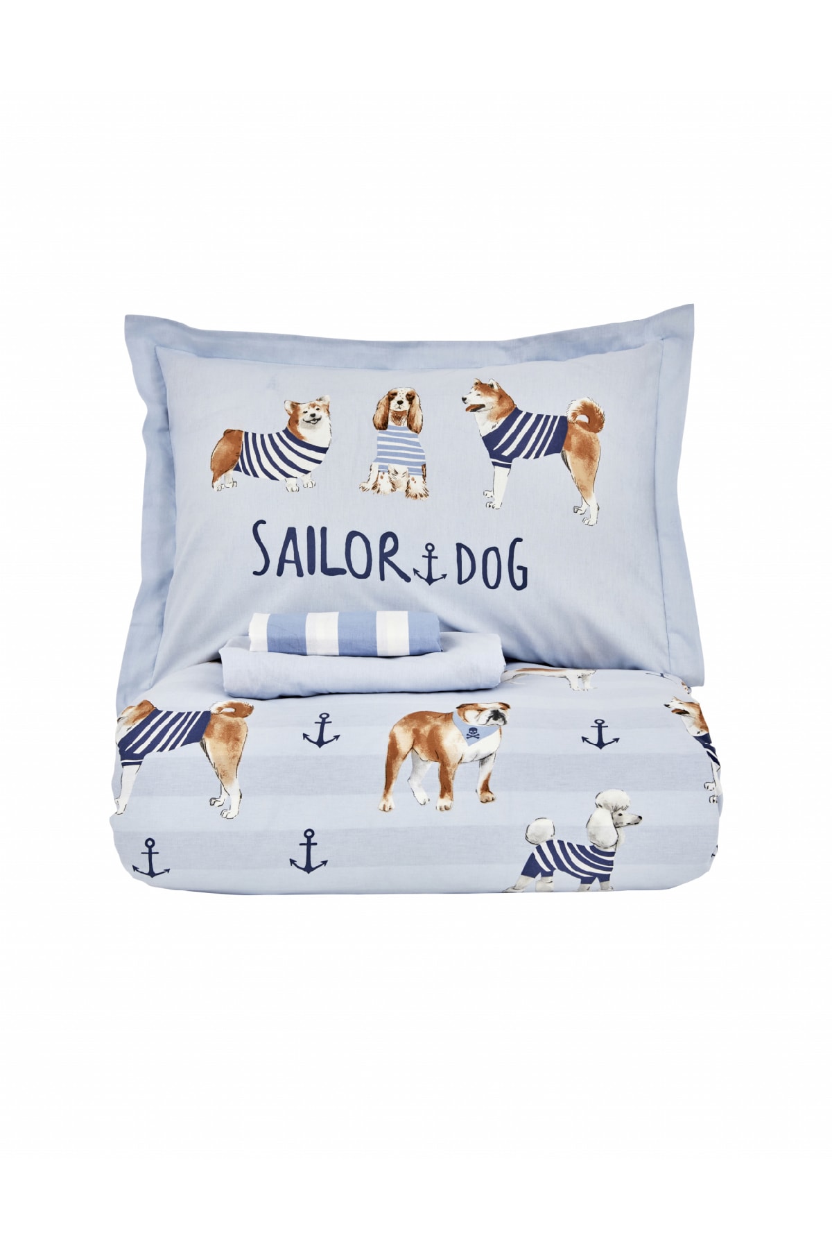Young Sailor Dog Tek Kişilik Nevresim Takımı