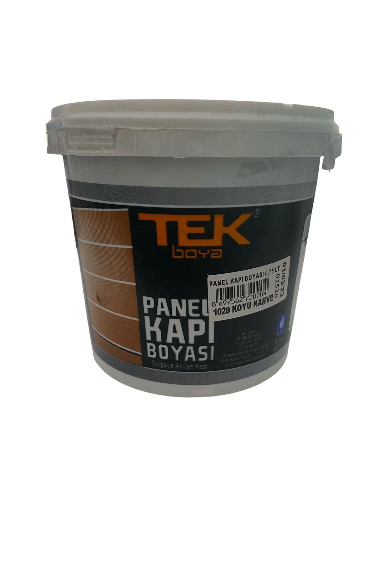 TEK Panel Kapı Boyası Koyu Kahve