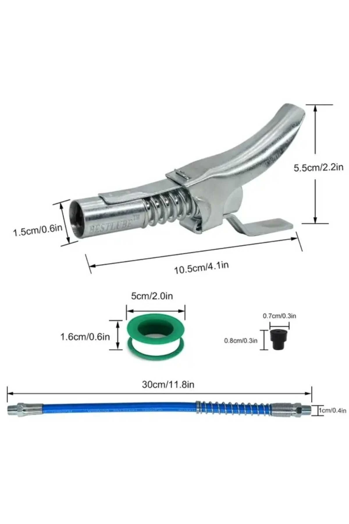Mandallı Gres Pompası Ucu