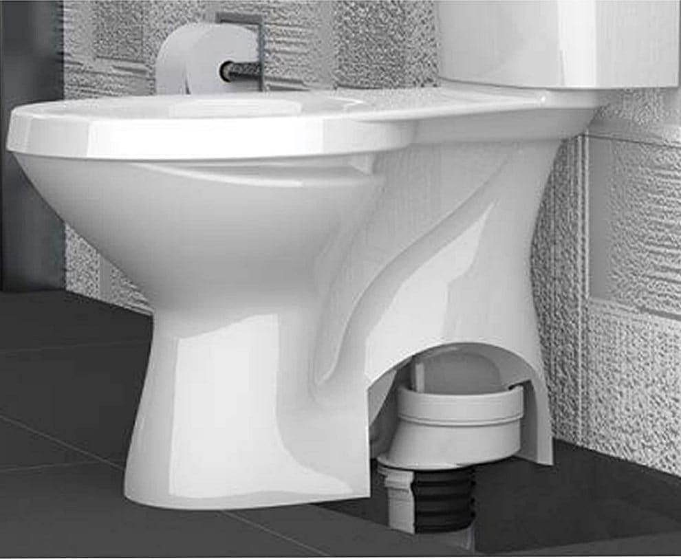 YT82 Ayarlanabilir Açılı Altdan Çıkışlı Klozet Gider Borusu Eksantirik Kada-4 cm Kaydırılabilir