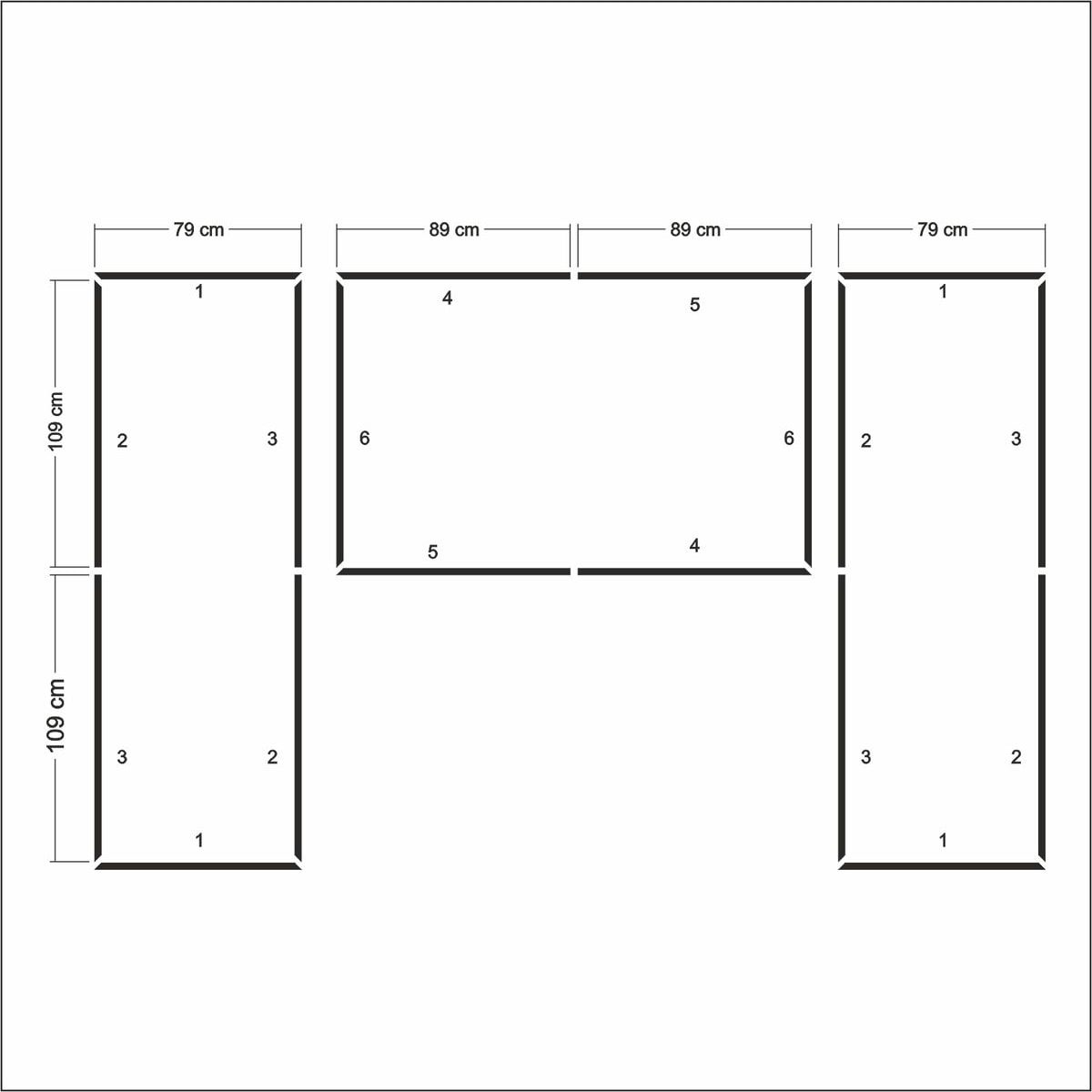 Dekoratif Boyanabilir Montaja Hazır Duvar Çıtası,önceden Kesilmiş Astarlı Kendin Yap Kit (P43)