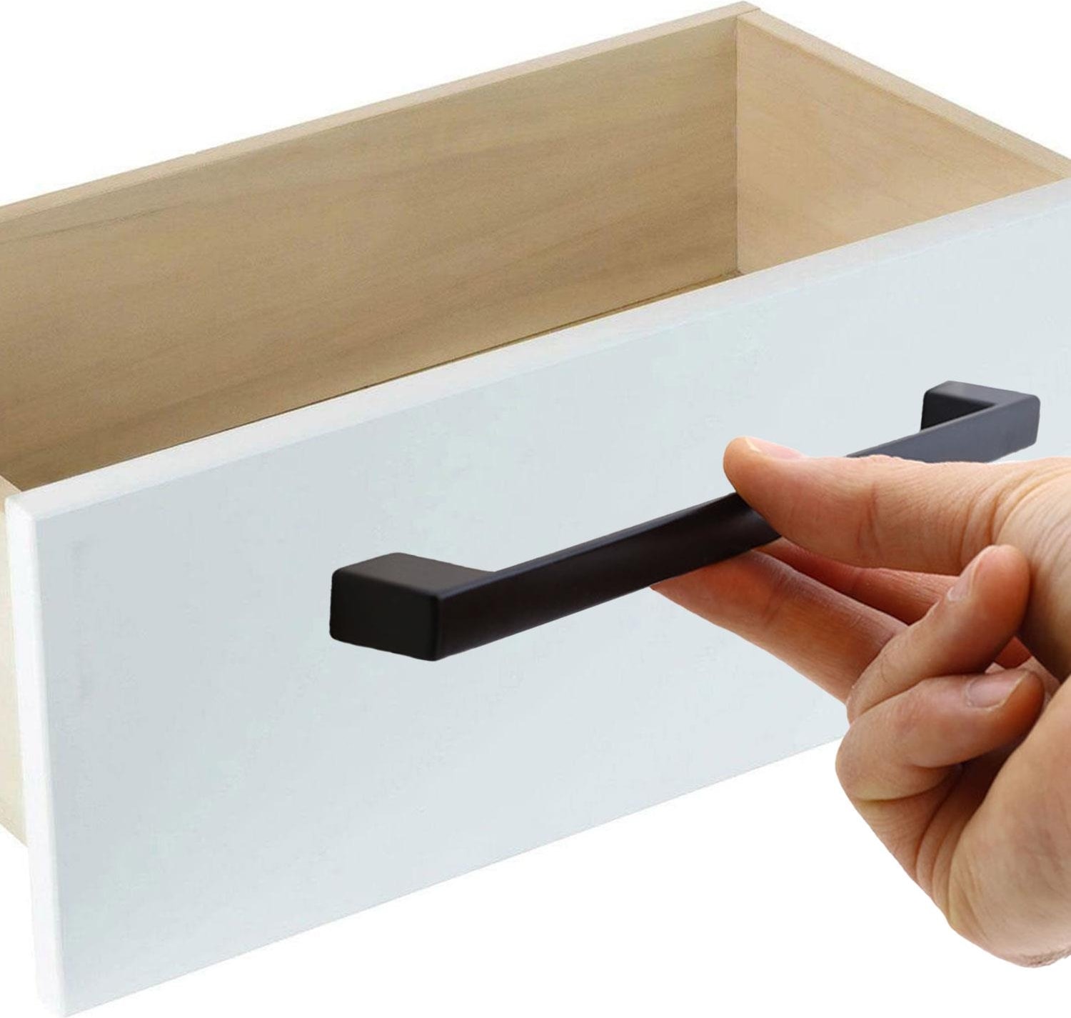 10 Adet Gölcük (224 mm -22.4 cm) Siyah Metal Mobilya Mutfak Çekmece Dolabı Dolap Kulbu Kulpu Kulpları