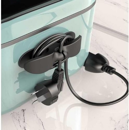 2 Adet Yapışkanlı Kablo Sabitleyici Düzenleyici Kablo Tutucu Airfryer Kablo Toparlayıcı